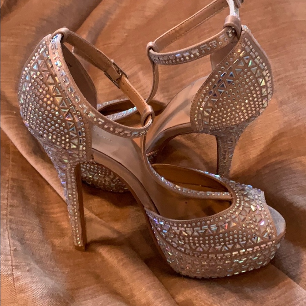 Thalia Sodi Jeweled T-Strap Heel
